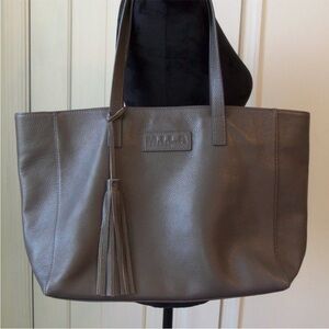 M.I.L.A. Gray tote with tassel